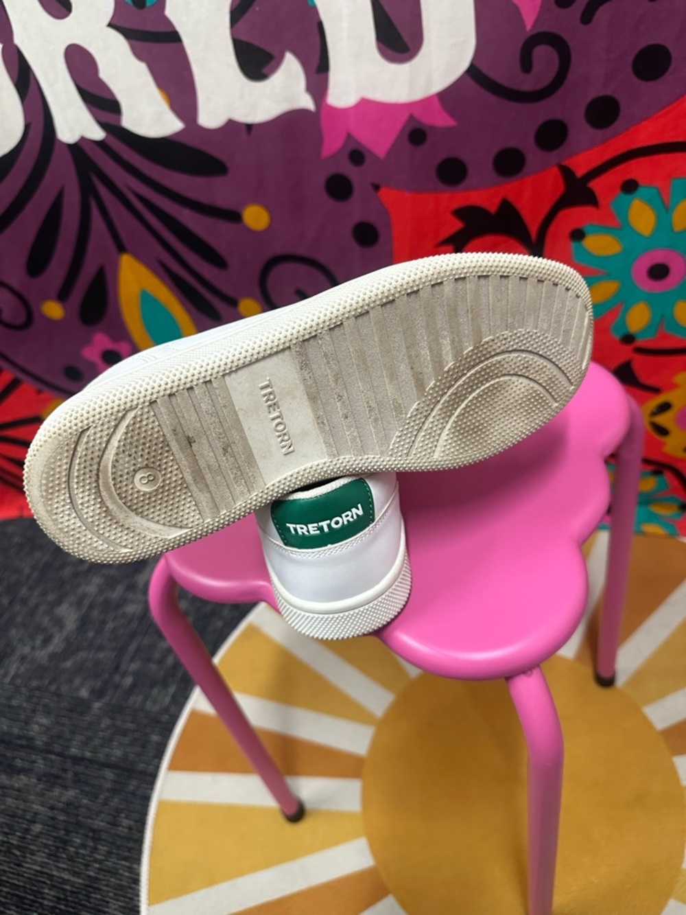 TRETORN white/green women’s tennis shoes sz 8 - Picture 7 of 8